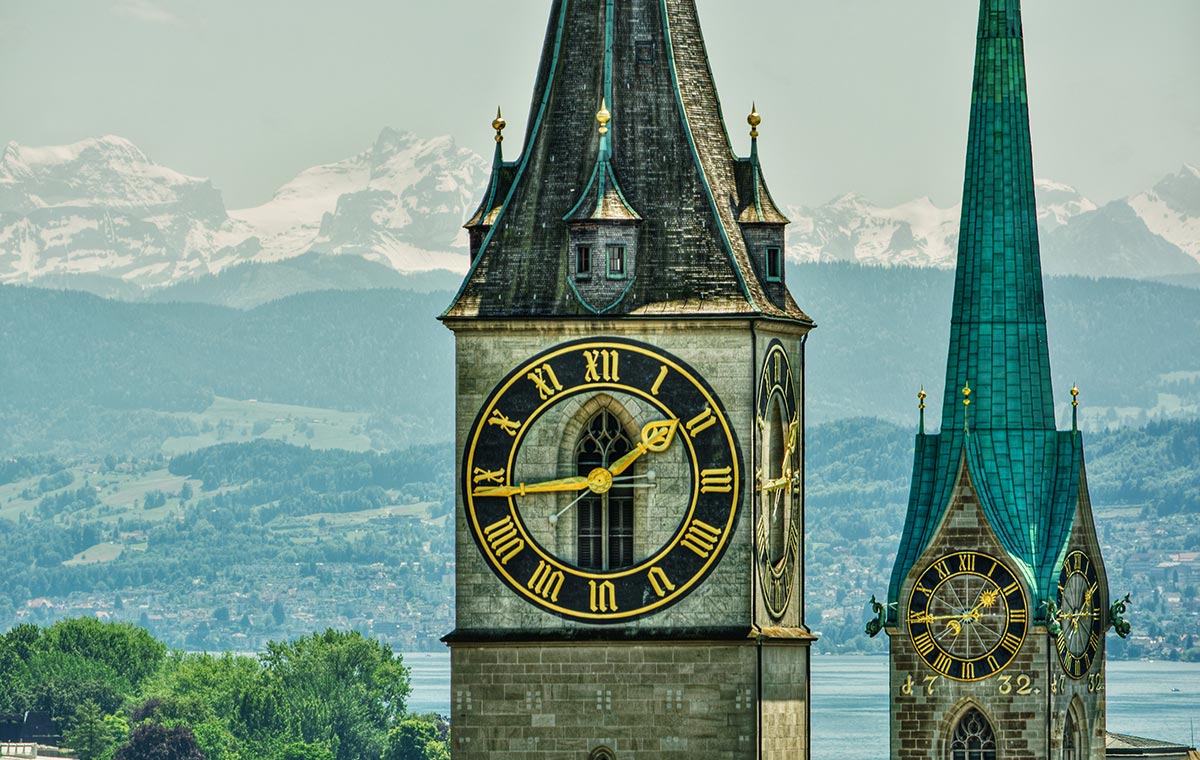 History, beauty and luxury combine when you book last minute business class tickets to Zurich and visit Grossmünster. - IFlyFirstClass